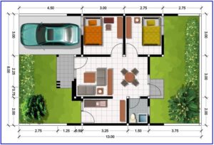 Desain Denah Rumah Mudah